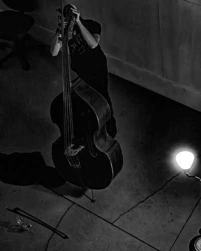 Zach Rowden standing bass